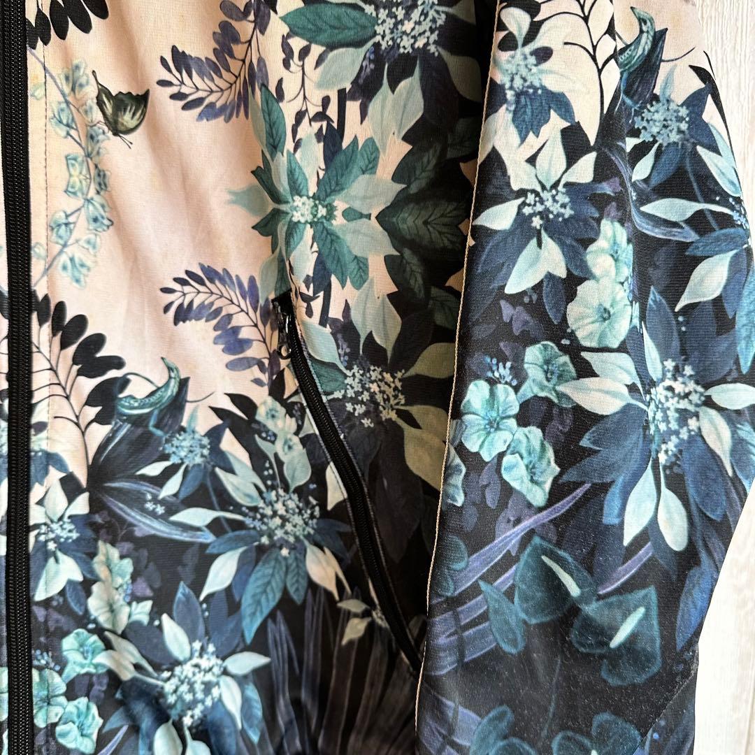 adidas アディダス ボタニカル柄 花柄 ジャージ 刺繍ロゴ L - メルカリ