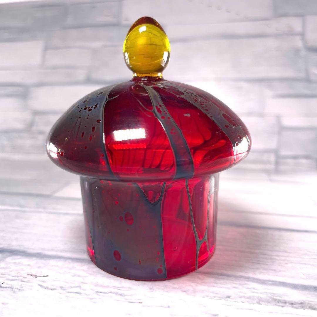 玻璃の匠　吉田 勝美 花模様 ガラス/硝子水注　茶道具　煎茶道具マルティグラス