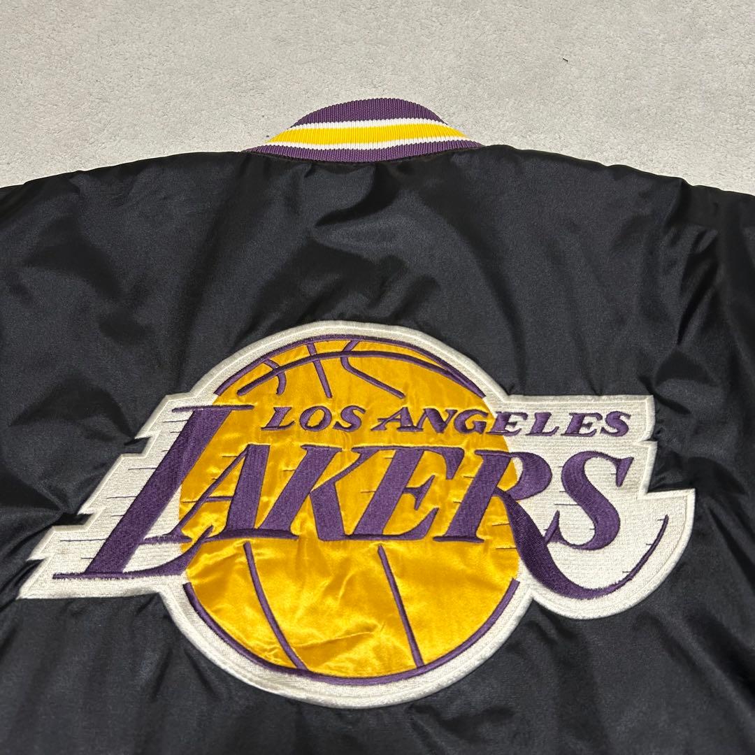リーボック レイカーズ Reebok LAKERS コラボ スタジャン 黒 L