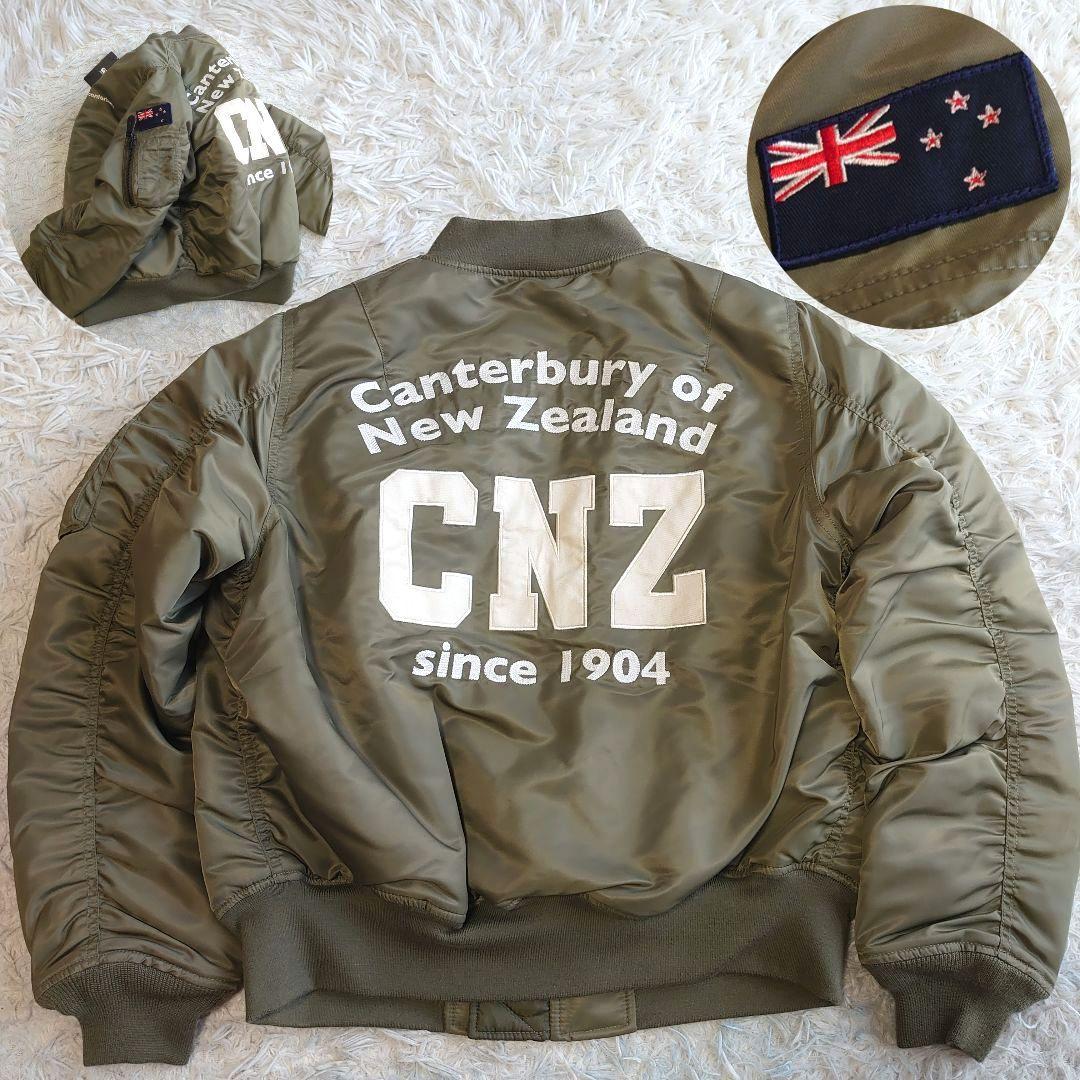 【新品】カンタベリー ワッペン ロゴ刺繍 MA-1 フライトジャケット M 新品カンタベリー 【新品】カンタベリー ワッペン ロゴ刺繍 MA-1