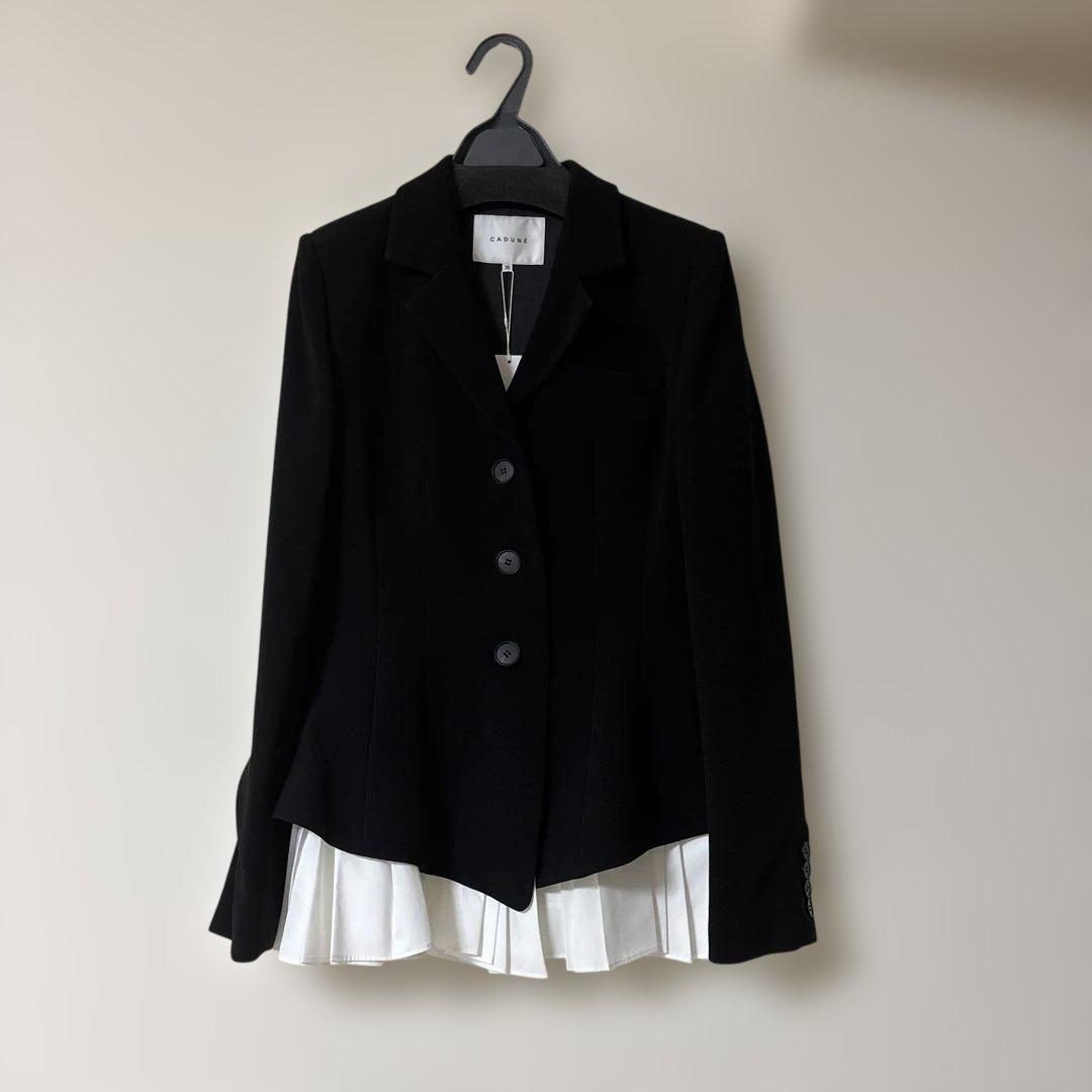CADUNE カデュネ神崎恵さんコラボ ブラック ペプラムジャケット38