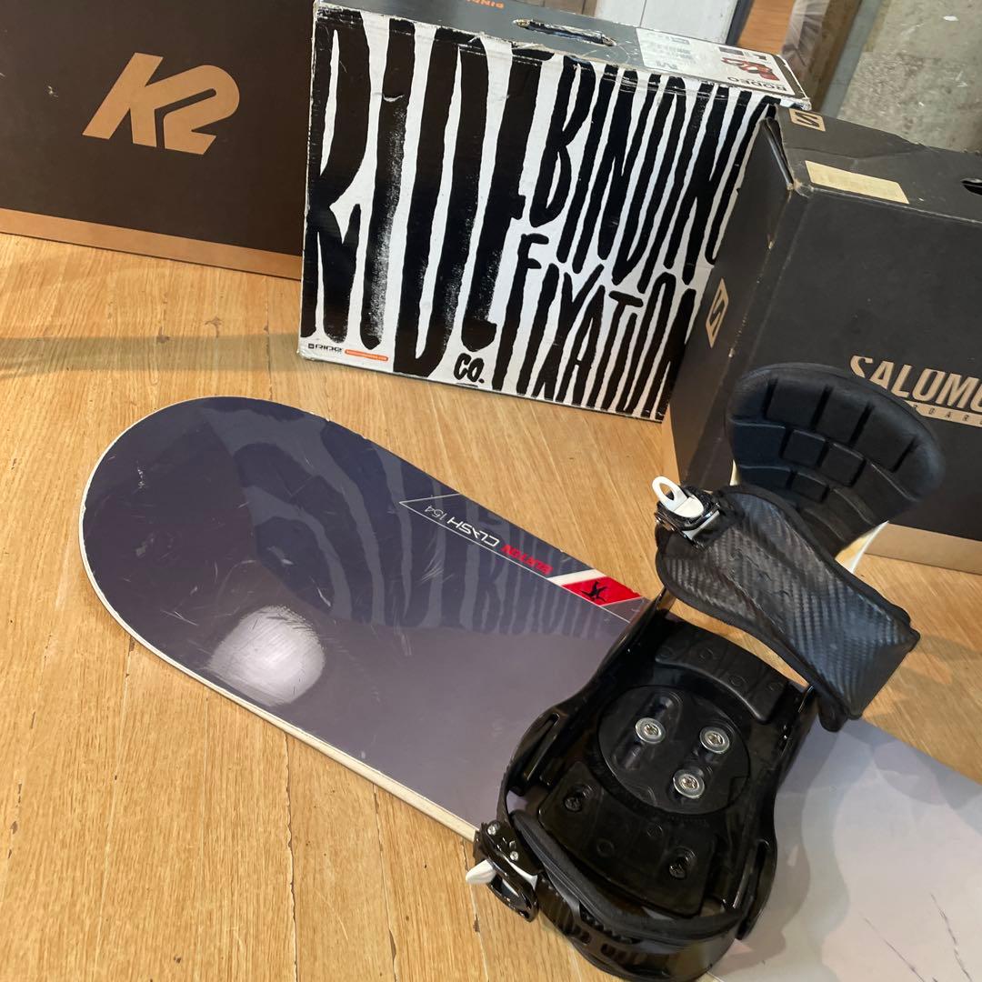 BURTON バートンスノーボードセット CLASH154㎝ バインディング付