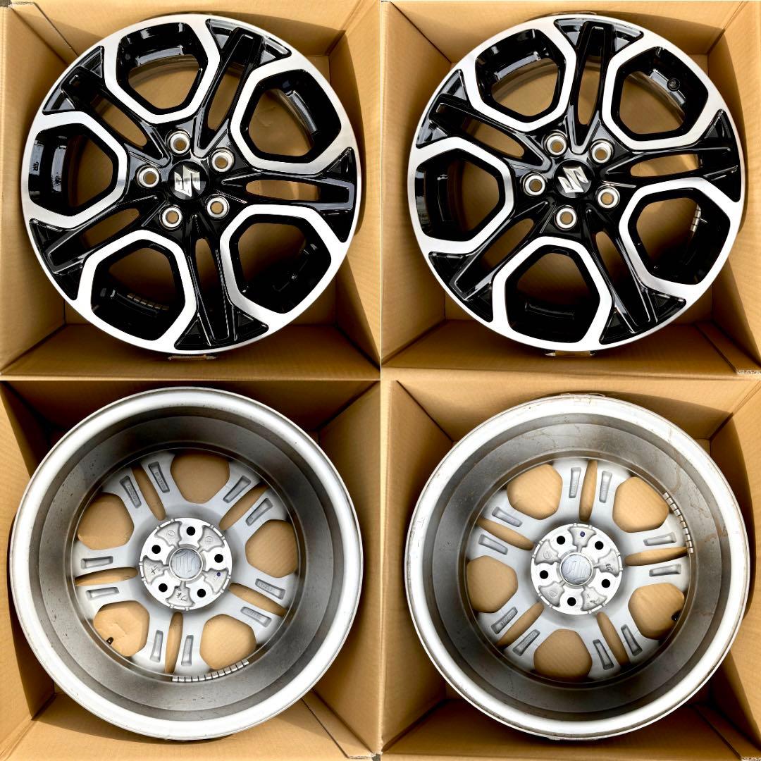 【新車外し】スイフトスポーツ ZC33S 17インチ ホイール 2本【送料込】① スズキ（SUZUKI） 新車外し ZC33S スイフトスポーツ 純正 17インチ 6.5