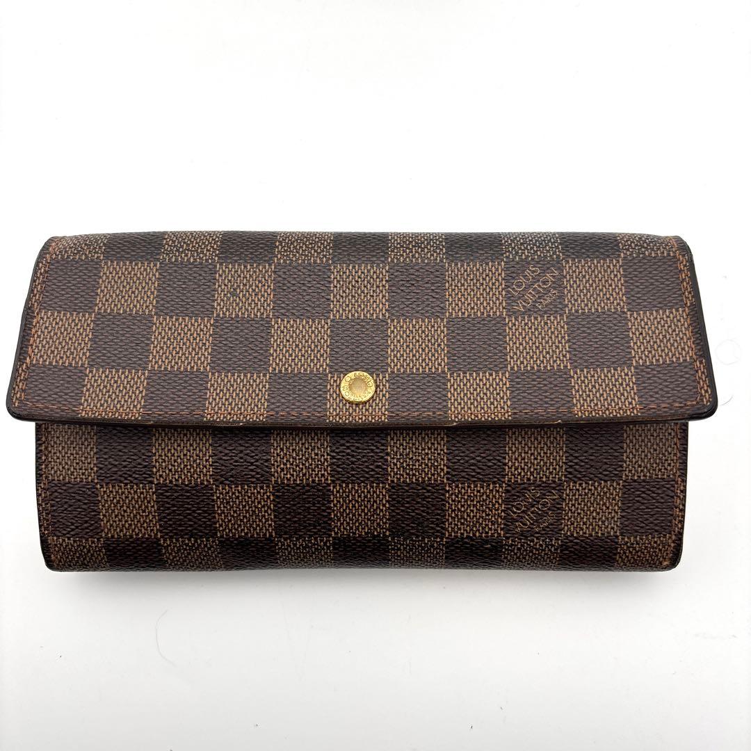 ルイヴィトン ポルトフォイユ ダミエエベヌ サラ 長財布 カード6枚