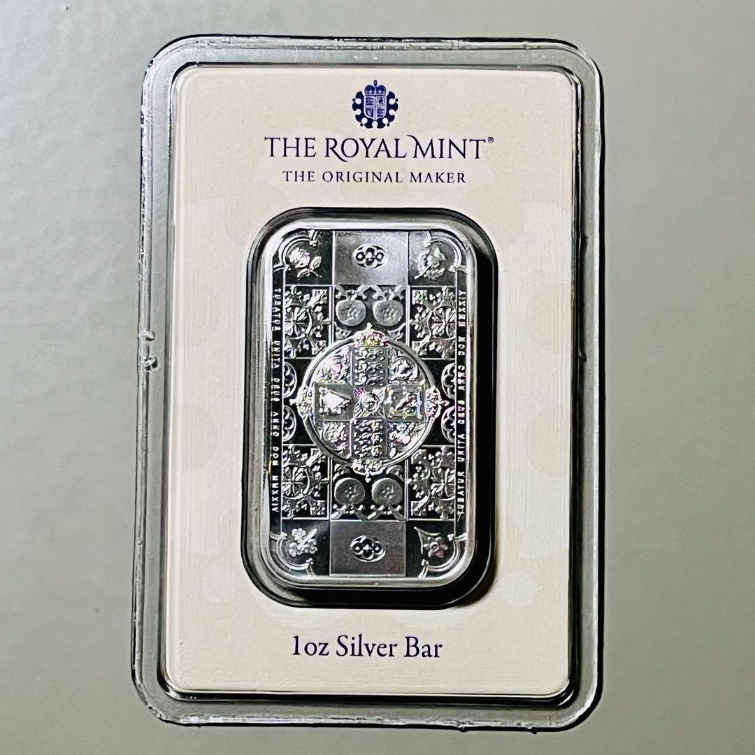 限定発行】ゴシッククラウン 1オンス 銀貨 バー ロイヤルミント 純銀