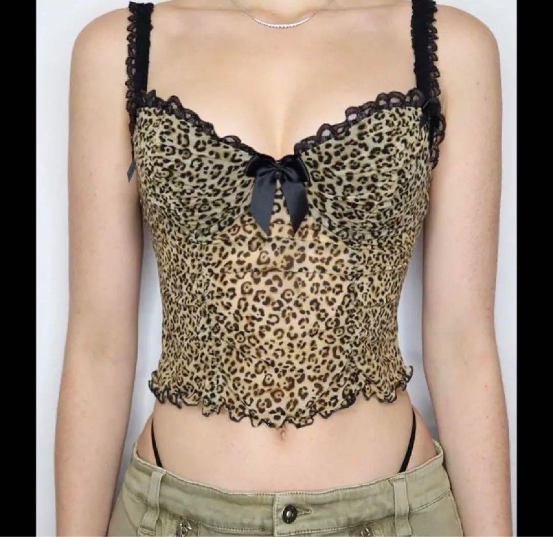 ヒョウ柄❤️豹柄❤️平成ギャル キャミソール - メルカリ