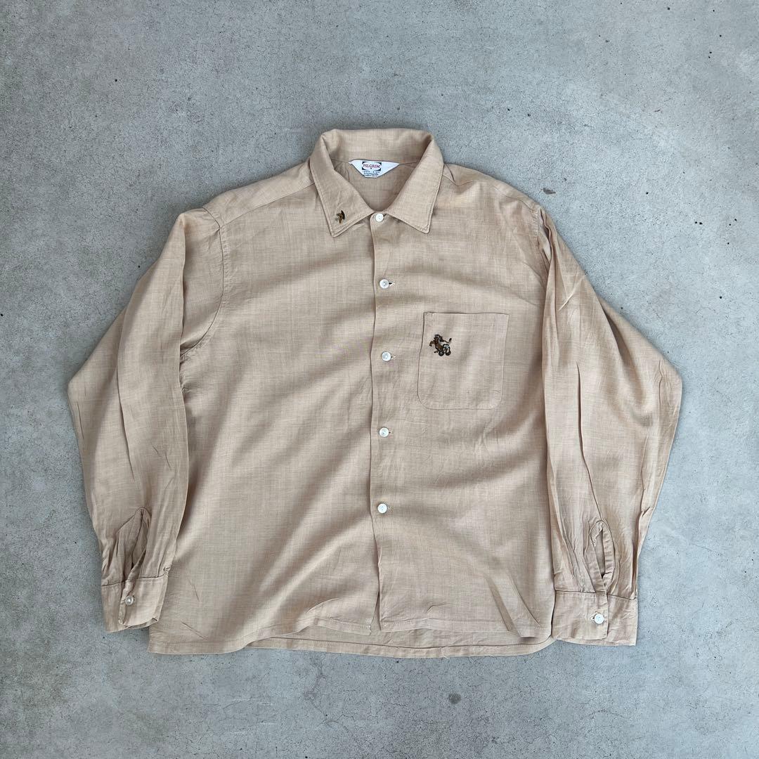 50s PILGRIM レーヨンシャツ ARROW TOWNCRAFTギャバジン - メルカリ