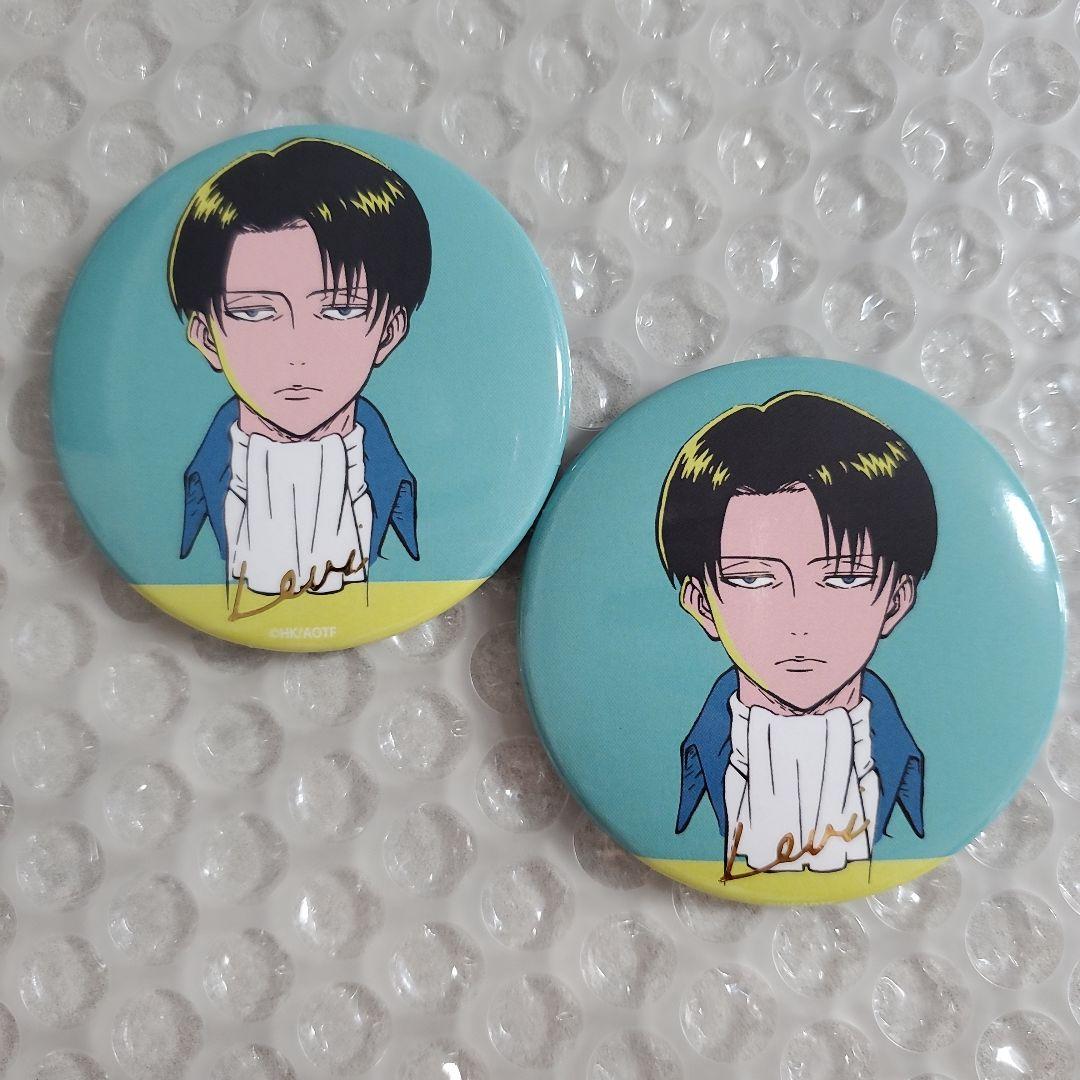 進撃の巨人 WIT STUDIO リヴァイ 缶バッジ 2つ Art make - メルカリ