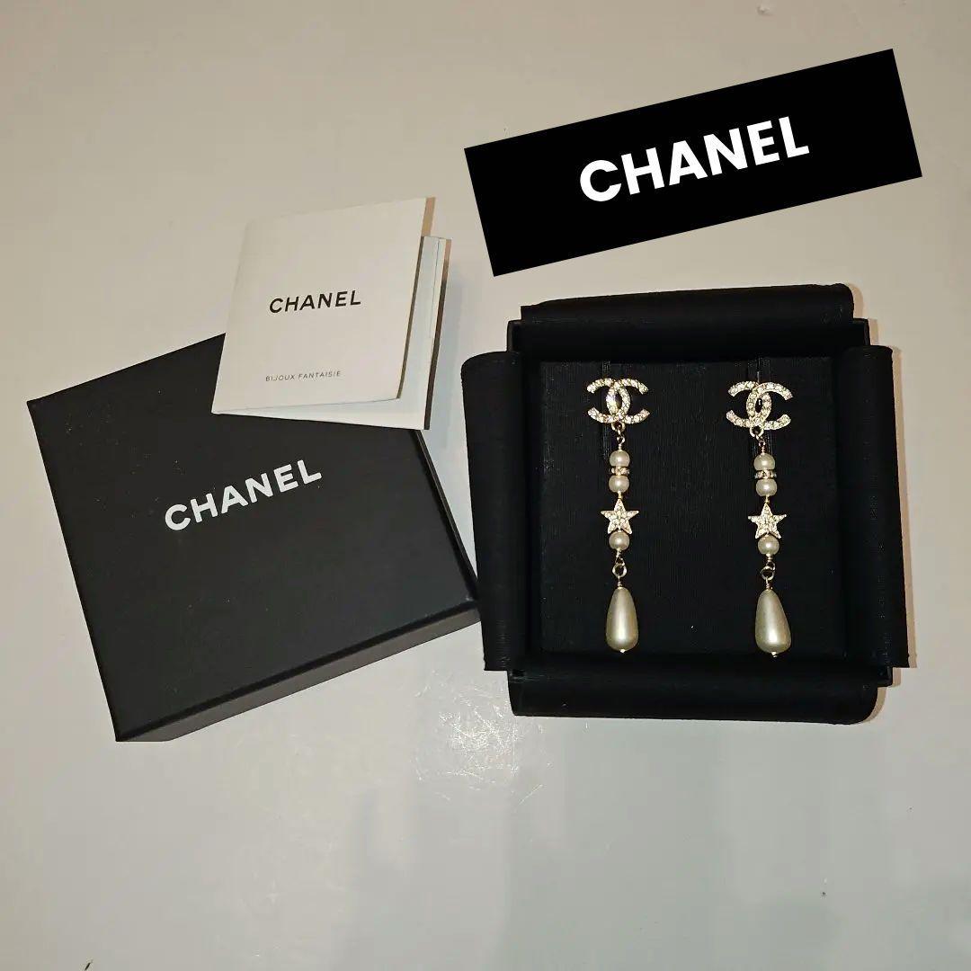 CHANELシャネル ロングピアス - メルカリ