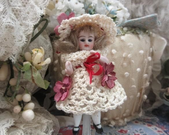 アンティーク　ミニョネット　☆　ビスクドール　ジャーマン SALE 】アンティーク ミニョネット ジャーマン ☆ ビスクドール