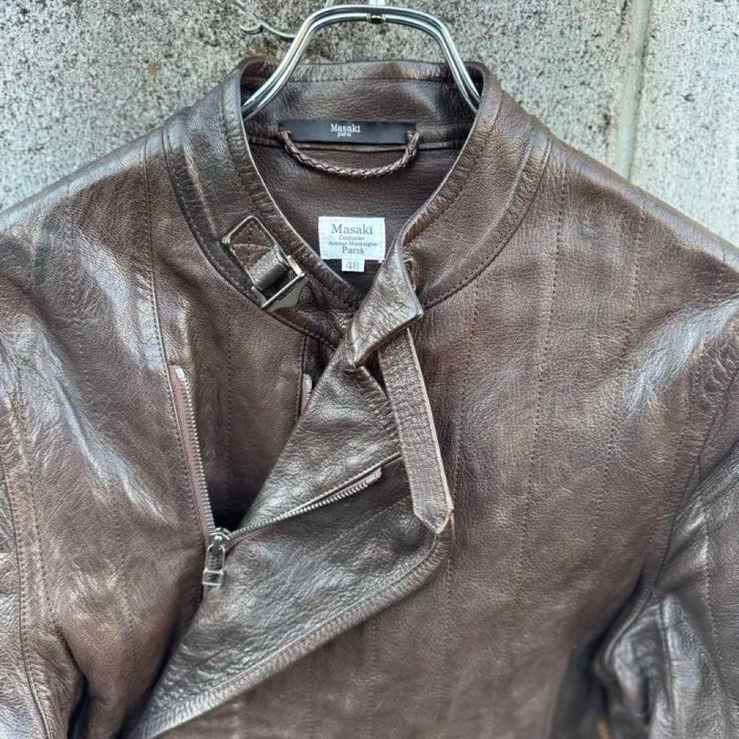 希少 Masakï paris マサキマツシマ レザージャケット ゴートレザー