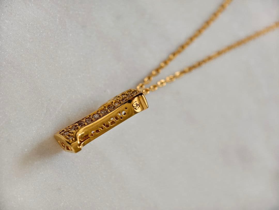 ゆきざき ノンブル ダイヤ ネックレス K18 0.17ct ギャランティ付属