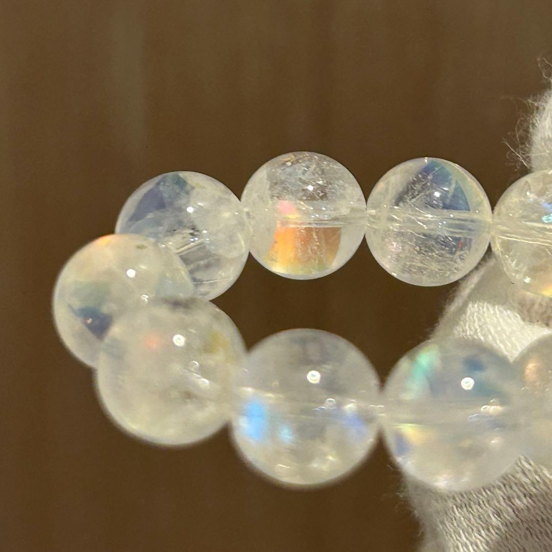 さ*い様 【新品未使用】マダガスカル産　レインボームーンストーン8mm 内径15