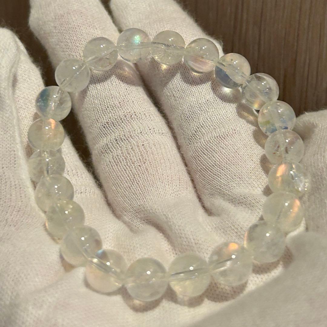 さ*い様 【新品未使用】マダガスカル産　レインボームーンストーン8mm 内径15