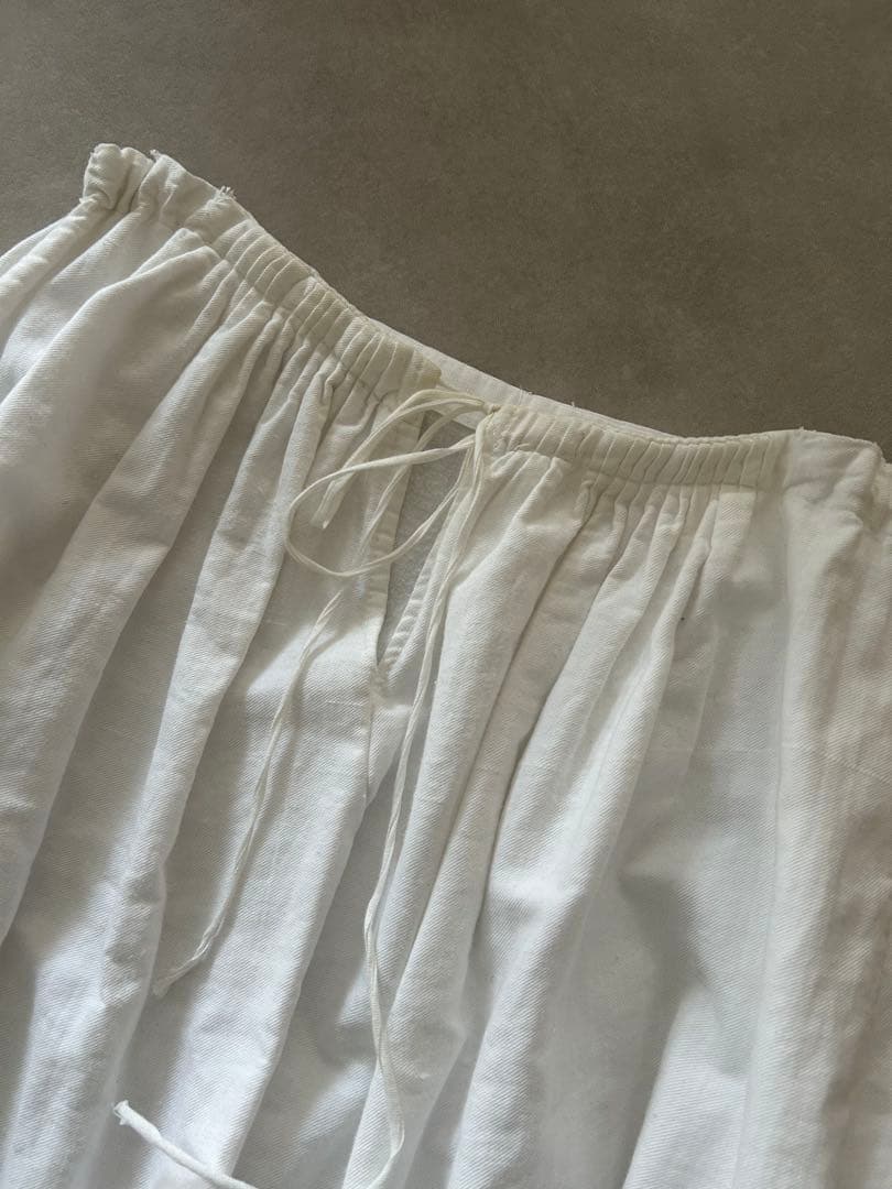 ヨーロッパ フランス ヴィンテージ レース スカート 白 チャーチ