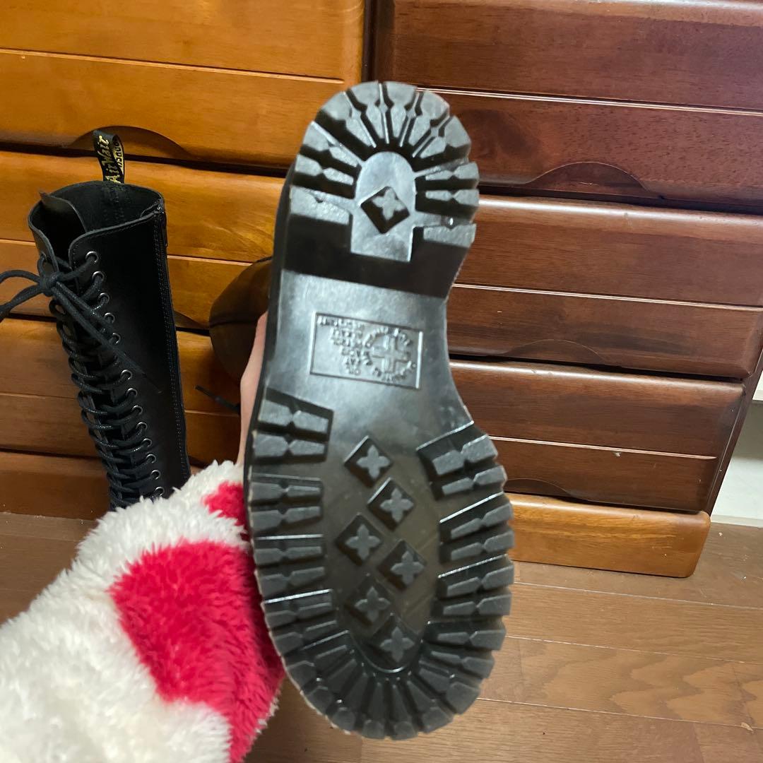 Dr. Martens BRITAIN 20ホール 厚底 ロングブーツ - メルカリ
