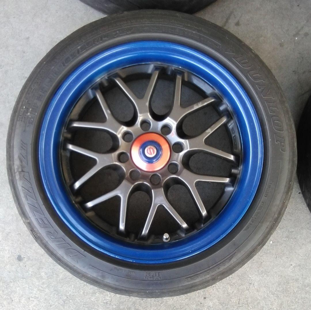 レーシングスパルコのメッシュホイール6JJ×14 100 4H特殊ナット付属