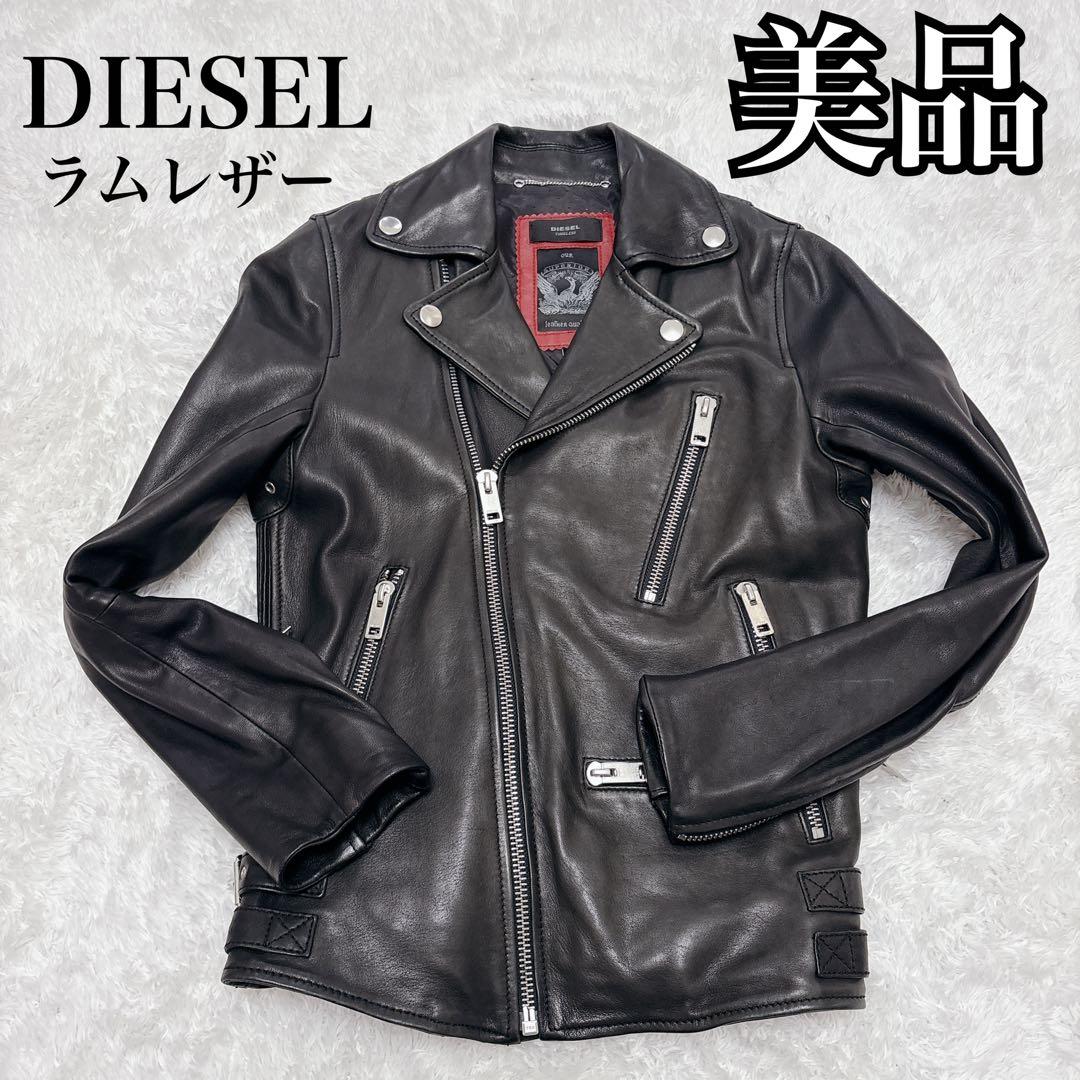 DIESEL TIMELESS ダブルライダース ジャケット ラムレザー - メルカリ