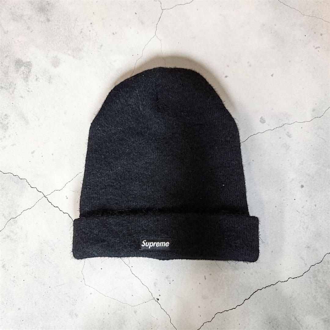 野村周平着用】美品 Supreme モヘア ビーニー Black - メルカリ