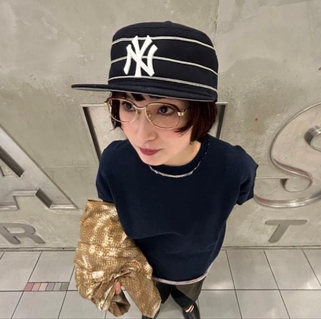 BEAMS 別注New Era pillboxネイビー ストライプ ヤンキース - メルカリ