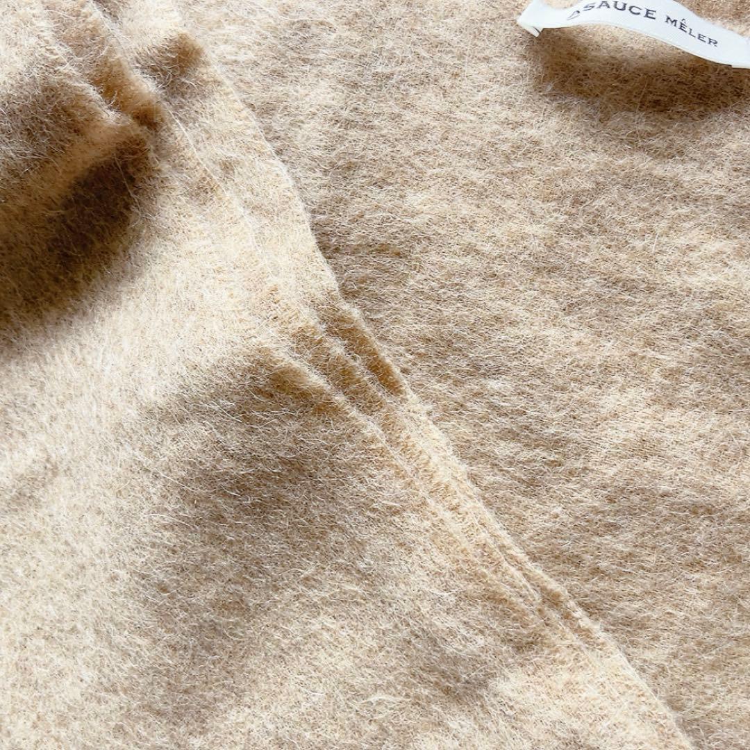 ASAUCE MELER　ベビーアルパカエアリーシャギーストール　マフラー　大判