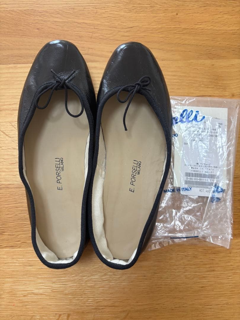 IENA PORSELLI /ポルセリ LEATHER バレエシューズ PORSELLI/ポルセリ SOLID BALLET バレエシューズ（バレエシューズ