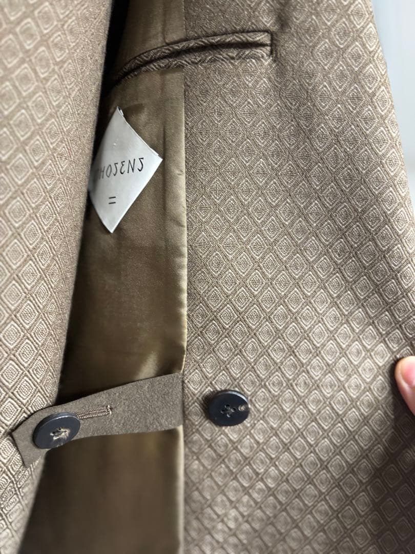 2024 エトセンス　ブラウン ダブルブレスト チェスターコート　3way