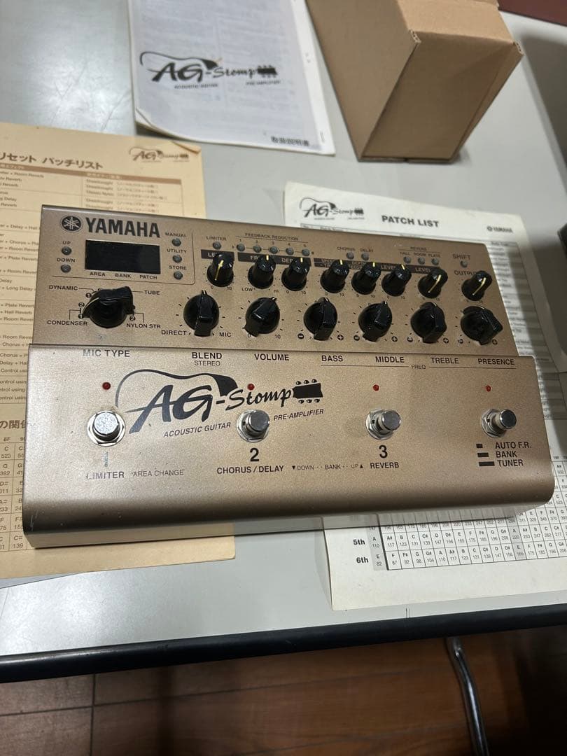 Yamaha AG Stomp アコースティックギター用エフェクター　箱あり YAMAHA（ヤマハ） Yamaha AG Stomp アコースティックギター プリアンプ