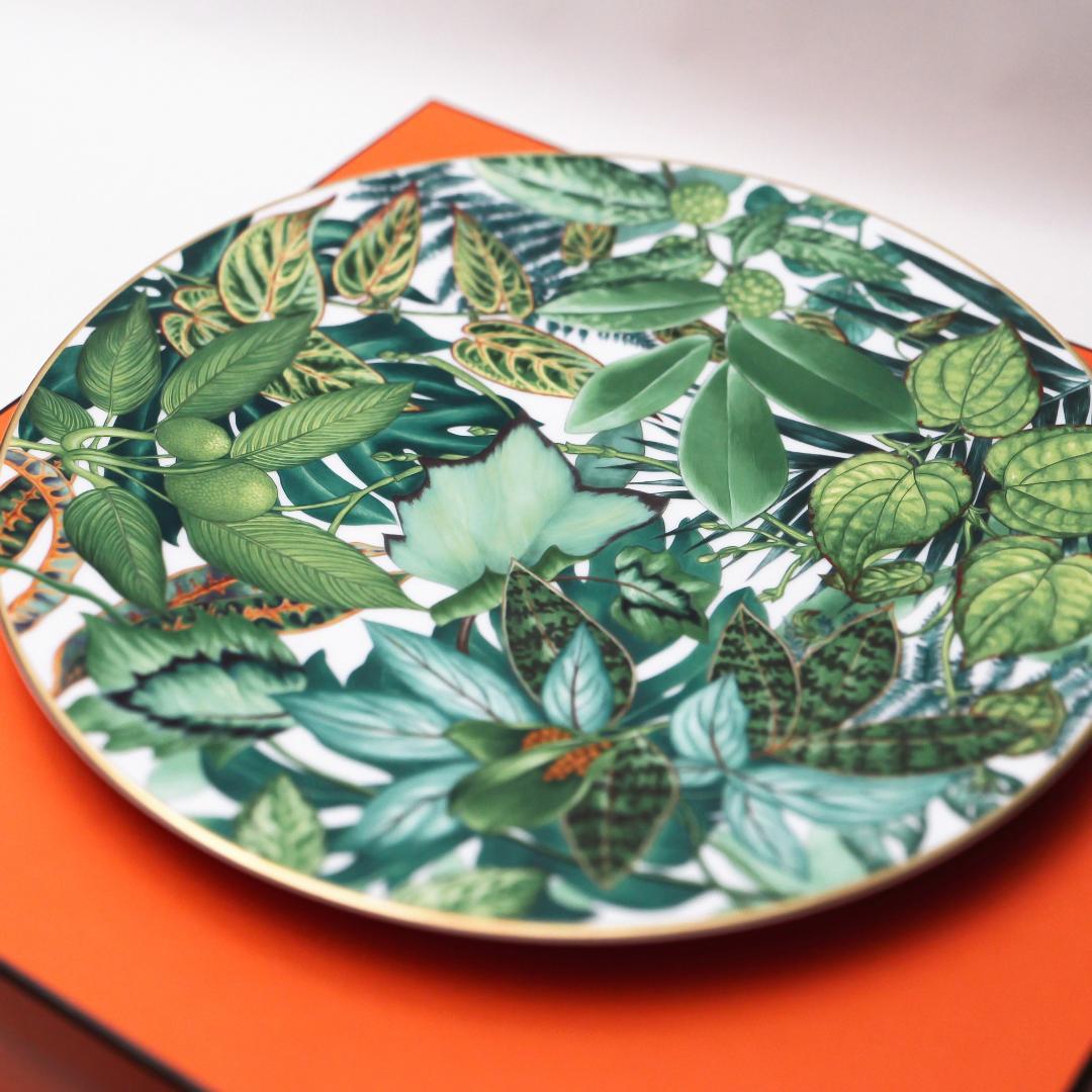 【未使用/定価14万】エルメス パシフォリア サービングプレート2枚組/32cm