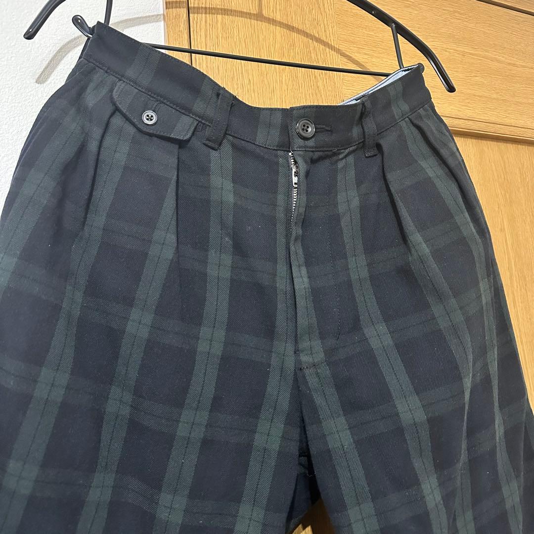 美品】BEAMS+ 2タック ワイド テーパード トラウザーズ パンツ S