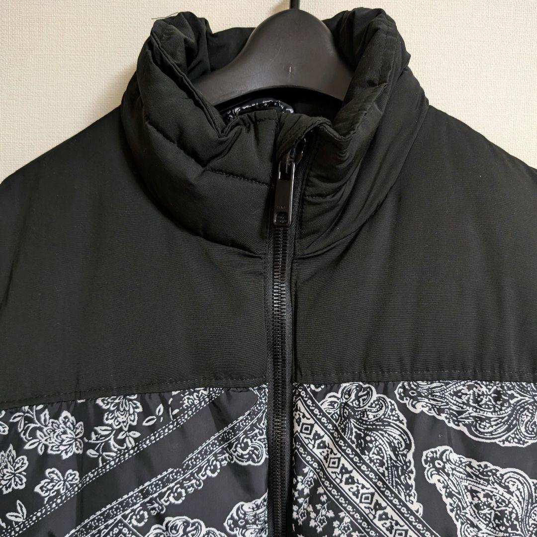 ZARA バンダナ ペイズリー柄 パフジャケット ダウンジャケットM - メルカリ