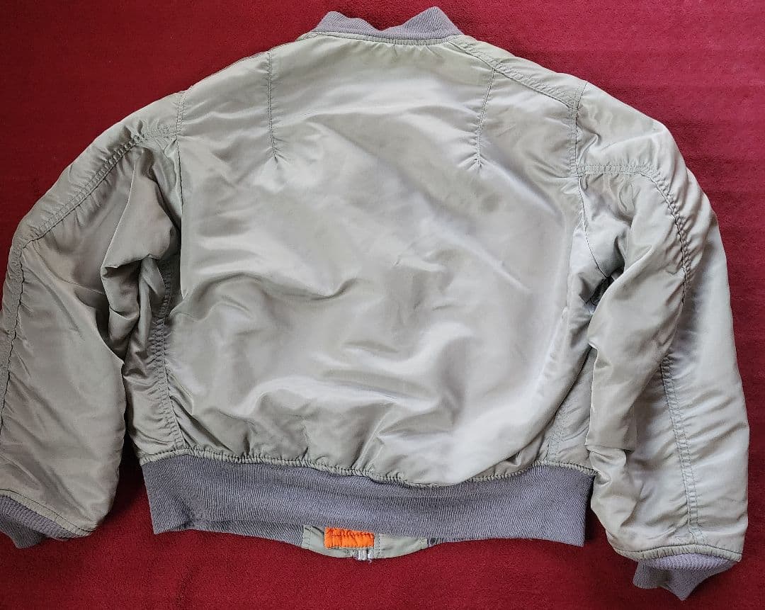 USA製 90s ALPHA MA-1フライトジャケット シルバー - メルカリ