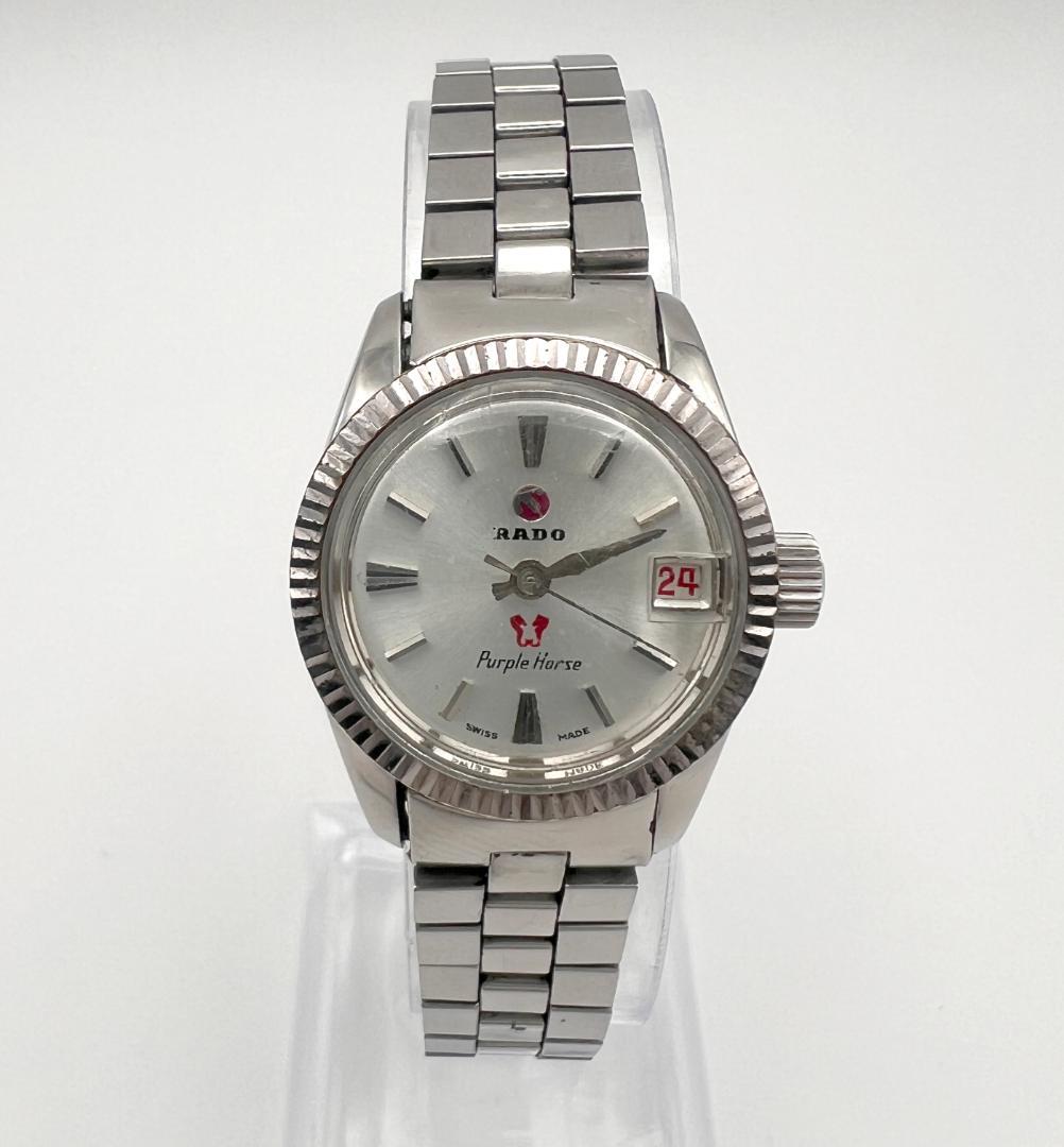 稼働品】RADO ラドー Purple Horse 自動巻きレディース腕時計 - メルカリ