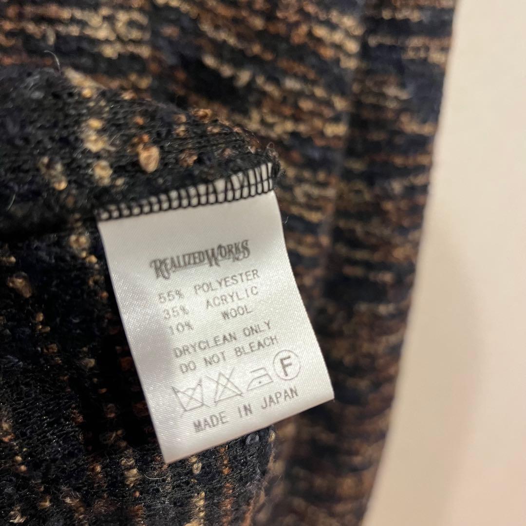 美品】THE CRIMIE ブークレ ウール マルチカラー カーディガン - メルカリ