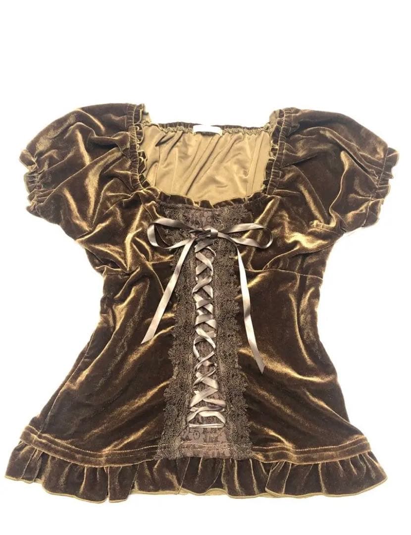 axe femmeビスチェ ブラウス フリルトップス y2kリズリサ姫系 - メルカリ