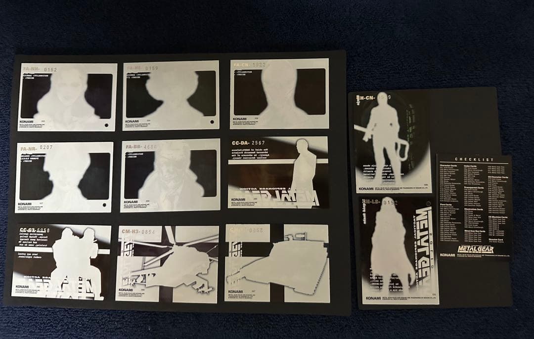 メタルギアソリッド トレーディングカード 11枚+チェックリストカード