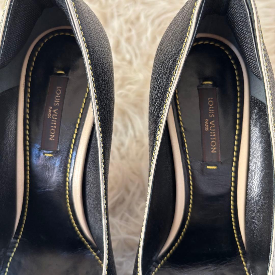 ✨美品　ルイヴィトン　ハイヒール　レザー　パンプス　フラワー　モノグラム　レザー