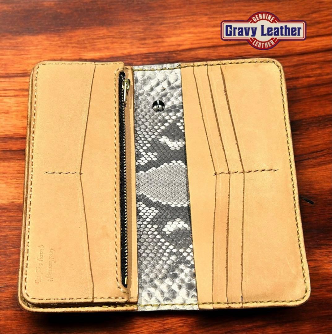Gravy Leather ウォレット コードバン ネイティブ ライダース長財布