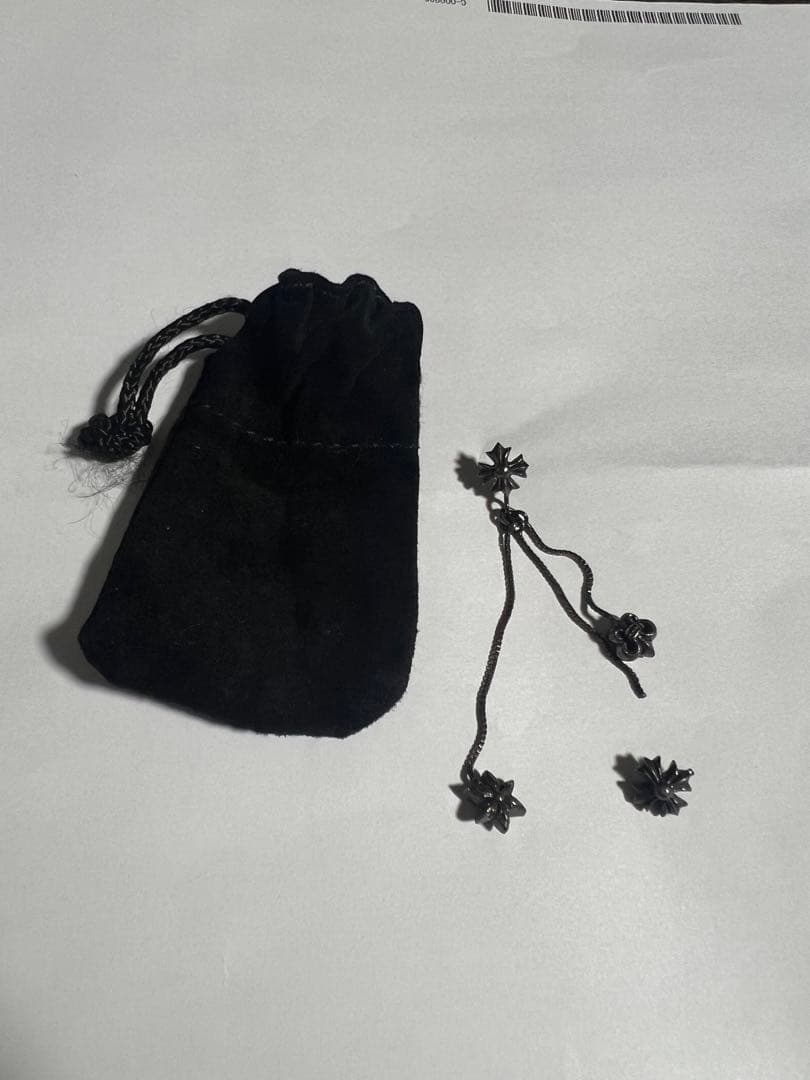 クロムハーツ JOJOピアス クロムハーツJOJOイヤリング(ピアス)|クロムハーツ通販専門店ブラック