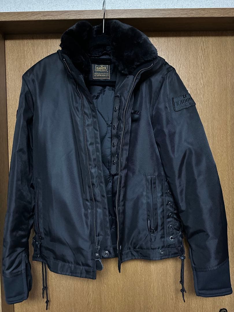 KADOYA K'S PRODUCT ブラックジャケット Mサイズ カドヤ（KADOYA） BOREAS [K'S LEATHER＆K'S PRODUCT] サイズ：M