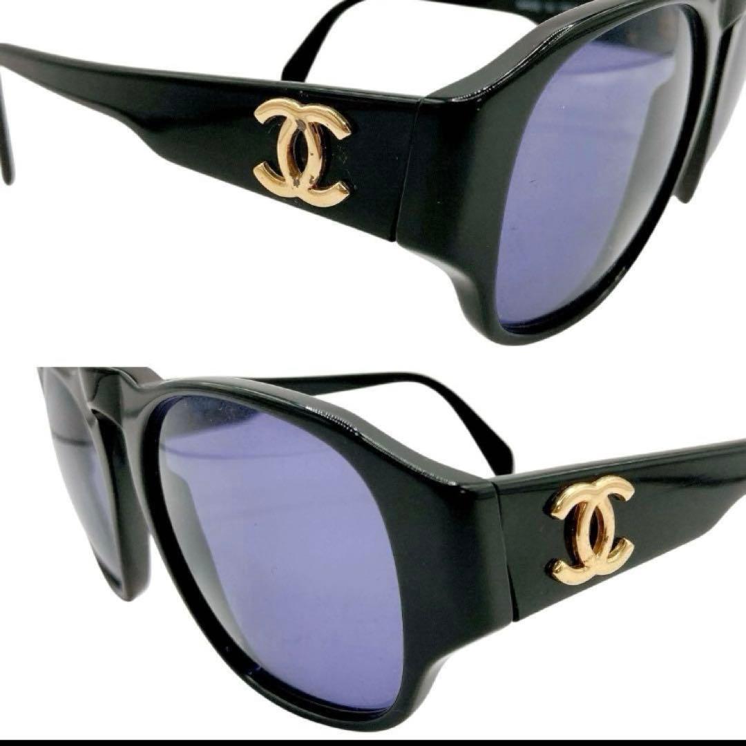 美品✨CHANEL シャネル　サングラス　ブラック　ココマーク　専用ケース付き