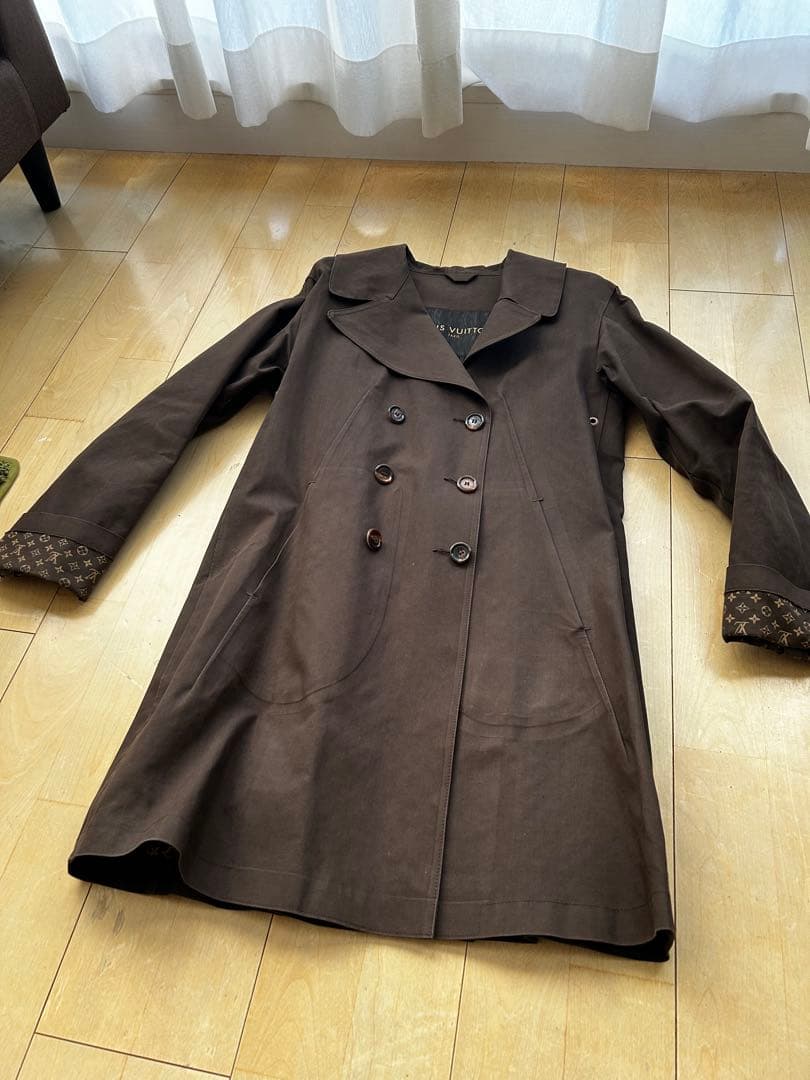 【めーさん】LOUIS VUITTON コート　ブラウン　Sサイズ