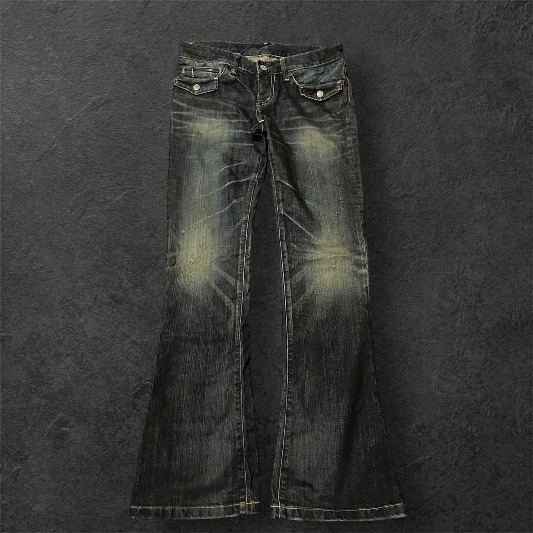 Hysteric Glamour フレアデニム ワイドデニム y2k HYSTERIC GLAMOUR（ヒステリックグラマー） ジーンズ デニム デニム