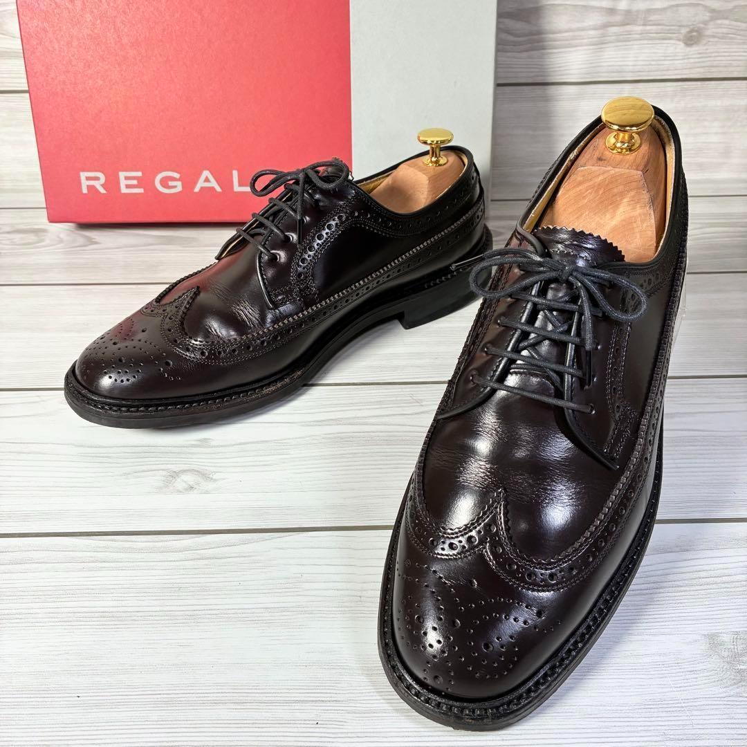 1264【美品】REGAL リーガル 2589 ウイングチップ レザー 茶 25 - メルカリ