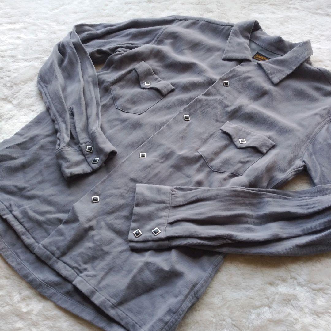 テンダーロイン ウエスタンシャツ レーヨン sizeXS表記 グレー SM相当