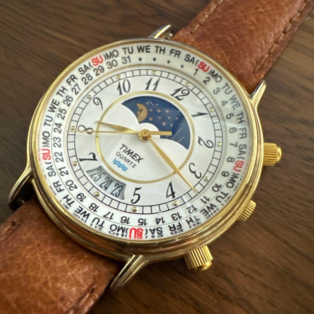 TIMEXタイメックス 364T CELL サン&ムーン トリプルカレンダー - メルカリ