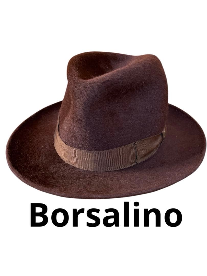 Borsalino ハット ボルサリーノ size56 カシミヤ グアナコ Borsalino ハット ボルサリーノ size56 カシミヤ グアナコ