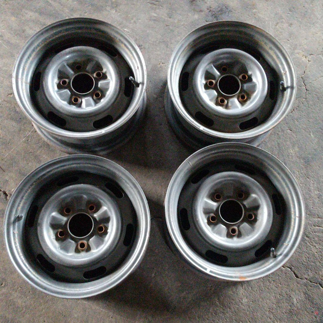 旧車 クラウン 純正スチールホイール 鉄ちん - メルカリ