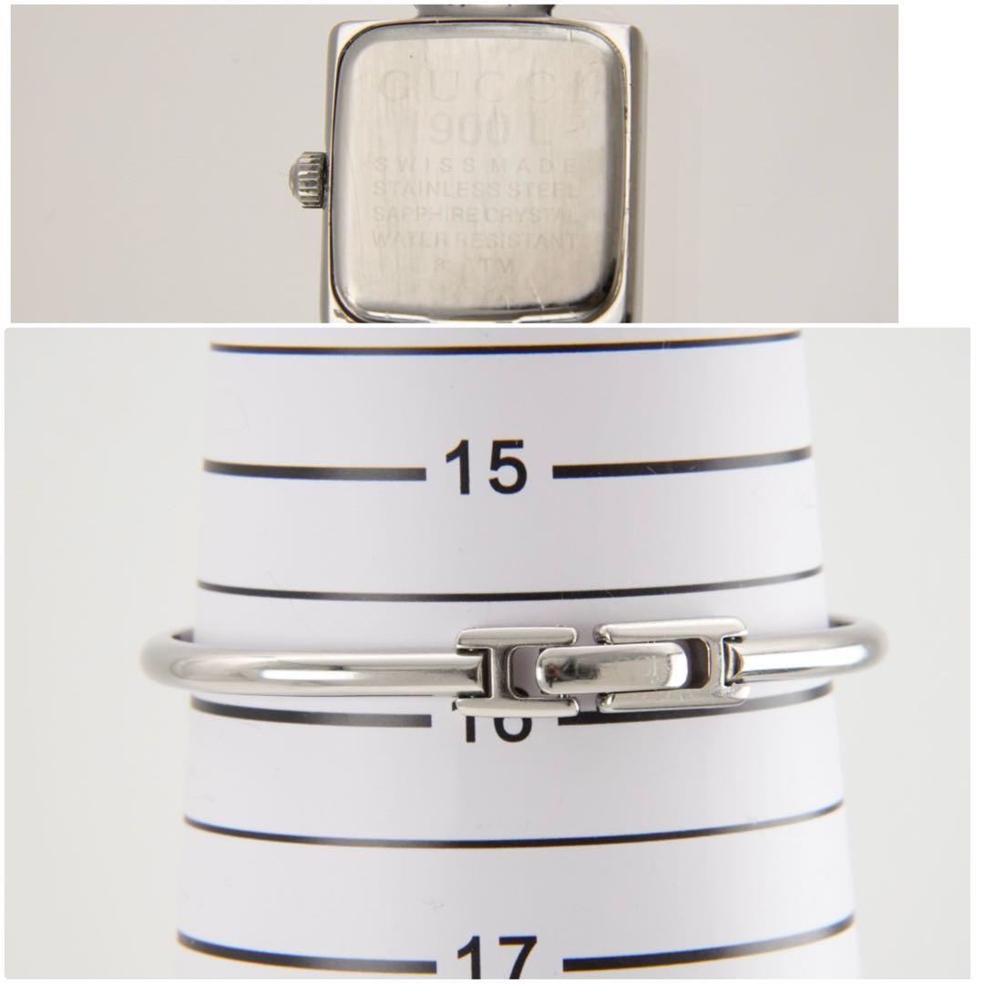 【新品電池•回路検査済】GUCCI グッチ 1900L スクエア 腕時計 銀