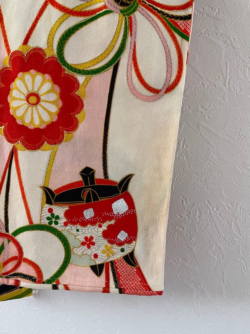 七五三　5歳　正絹　お着物セット